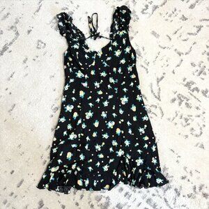 Free People Floral Tie Back Dress